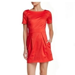 NWT!!! French Connection Cap-Sleeve Pleated Dress